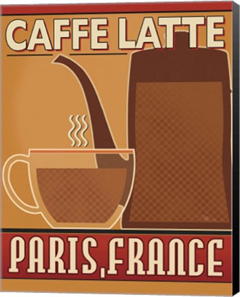 Framed Deco Coffee III Print