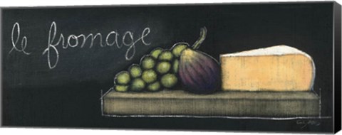 Framed Chalkboard Menu III - Fromage Print