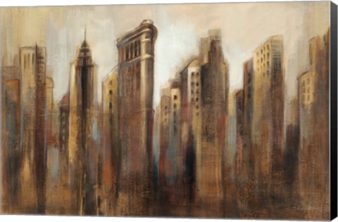 Framed Flatiron Skyline Print