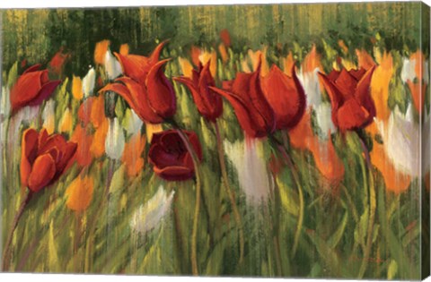 Framed Tipsy Tulips Print