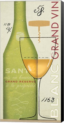 Framed Grand Vin Blanc Print