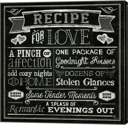 Framed Thoughtful Recipes III Print