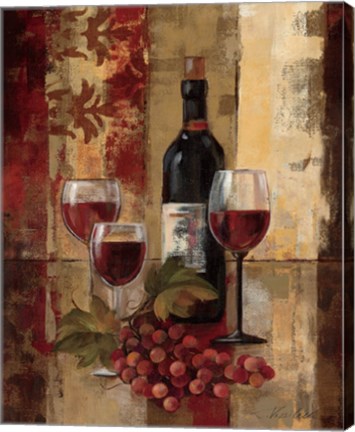 Framed Graffiti and Wine II Print