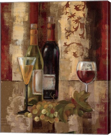 Framed Graffiti and Wine III Print