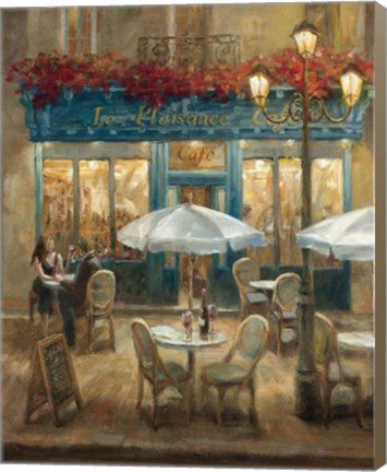 Framed Paris Cafe I Print