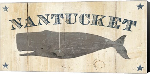 Framed Nantucket Whale Print