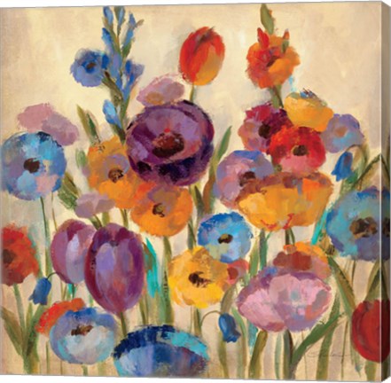 Framed Garden Hues I Print