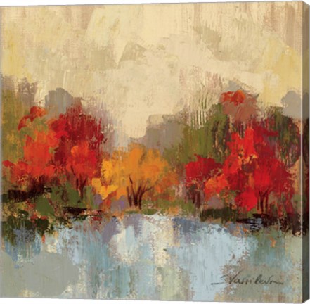 Framed Fall Riverside I Print