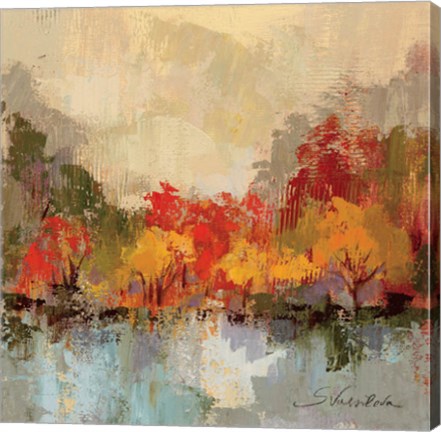 Framed Fall Riverside II Print