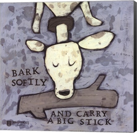 Framed Bark Softly Print