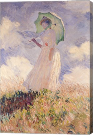 Framed Woman with Parasol turned to the Left, 1886 Print