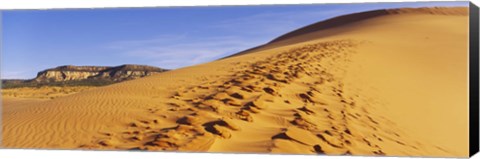 Framed Sand dunes in the desert, Coral Pink Sand Dunes State Park, Utah, USA Print