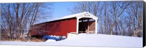 Framed Neet Covered Bridge Parke Co IN USA Print