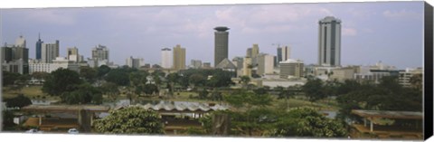 Framed Skyline View of Nairobi, Kenya Print