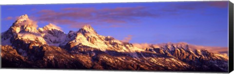 Framed Teton Range Mountains, Grand Teton National Park, Wyoming Print