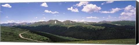 Framed High angle view of a mountain range, Rocky Mountain National Park, Colorado, USA Print