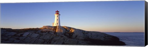 Framed Peggy&#39;s Point Lighthouse, Peggy&#39;s Cove, Nova Scotia, Canada Print