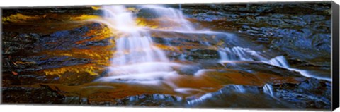 Framed Waterfall, Wentworth Falls, Weeping Rock, New South Wales, Australia Print