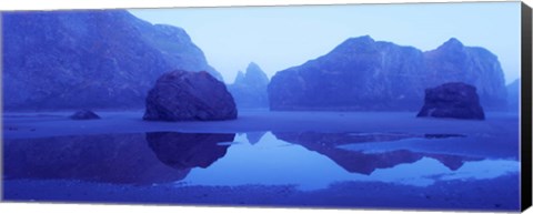 Framed Meyers Creek at Dawn, Cape Sebastian, California Print