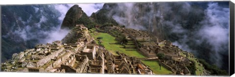 Framed Inca Ruins, Machu Picchu, Peru Print