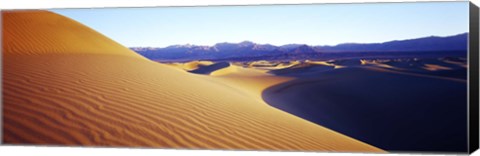 Framed Sunrise at Stovepipe Wells, Death Valley, California Print