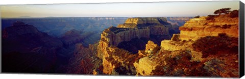 Framed Navajo Peak at sunset, Cape Royal, Grand Canyon, Arizona, USA Print