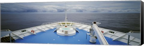 Framed Deck of a cruise ship, Hawaii, USA Print