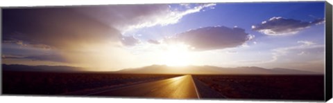 Framed Death Valley National Park at Sunset, California Print