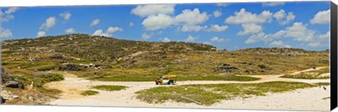 Framed Rugged eastern side of an island, Aruba Print