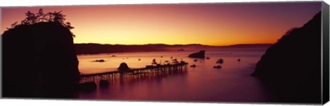 Framed Sunrise on Trinidad Bay, Trinidad, Humboldt County, California, USA Print