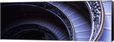 Framed Spiral Staircase, Vatican Museum, Rome, Italy Print