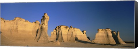 Framed Monument Rocks in Kansas Print