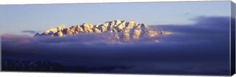 Framed Snowcapped Mountains at Dawn, Grand Teton National Park Print