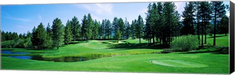 Framed Golf course, Edgewood Tahoe Golf Course, Stateline, Douglas County, Nevada, USA Print