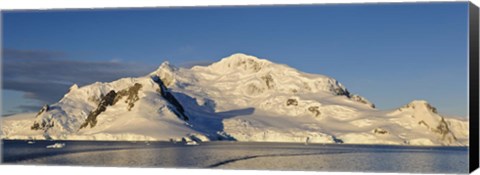 Framed Snowcapped mountain, Andvord Bay, Antarctic Peninsula Print