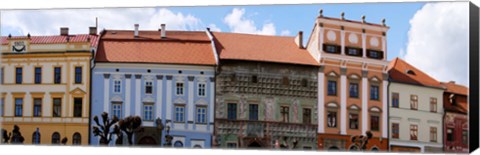 Framed Low angle view of old town houses, Levoca, Slovakia Print