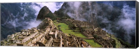 Framed Inca Ruins, Machu Picchu, Peru Print