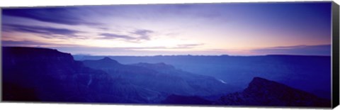 Framed Grand Canyon north rim at sunrise, Arizona, USA Print