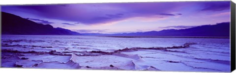 Framed Salt Flat at Sunset, Death Valley, California (horizontal) Print