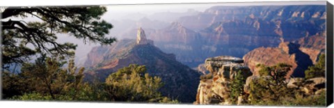 Framed Point Imperial at sunrise, Grand Canyon, Arizona, USA Print