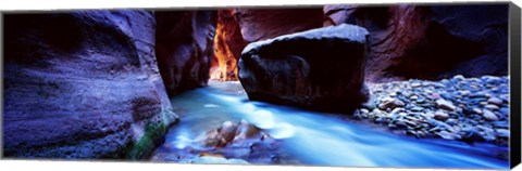 Framed Virgin River at Zion National Park, Utah, USA Print