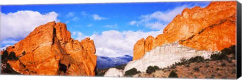 Framed Rock formations, Garden of The Gods, Colorado Springs, Colorado, USA Print