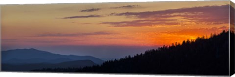 Framed Sunset at Clingmans Dome, Tennessee Print