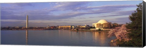 Framed USA, Washington DC, Tidal Basin, spring Print