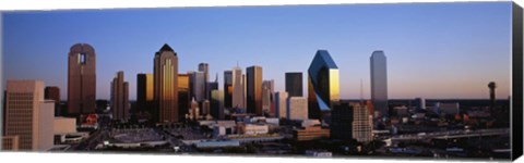 Framed USA, Texas, Dallas, sunrise Print