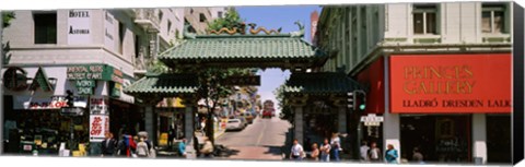 Framed USA, California, San Francisco, Chinatown, Tourists in the market Print