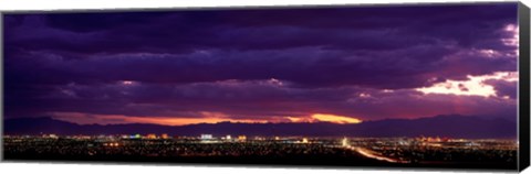 Framed Storm, Las Vegas, Nevada, USA Print