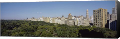 Framed High Angle View Of A Park, Central Park, NYC, New York City, New York State, USA Print