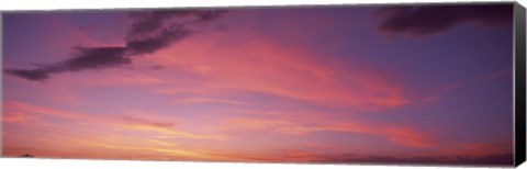 Framed Clouds in the sky at dusk, Phoenix, Arizona, USA Print