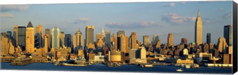 Framed Hudson River, City Skyline, NYC, New York City, New York State, USA Print